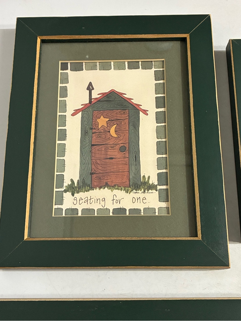 Seating for One Wall Art - Carol Robinson Outhouse Print